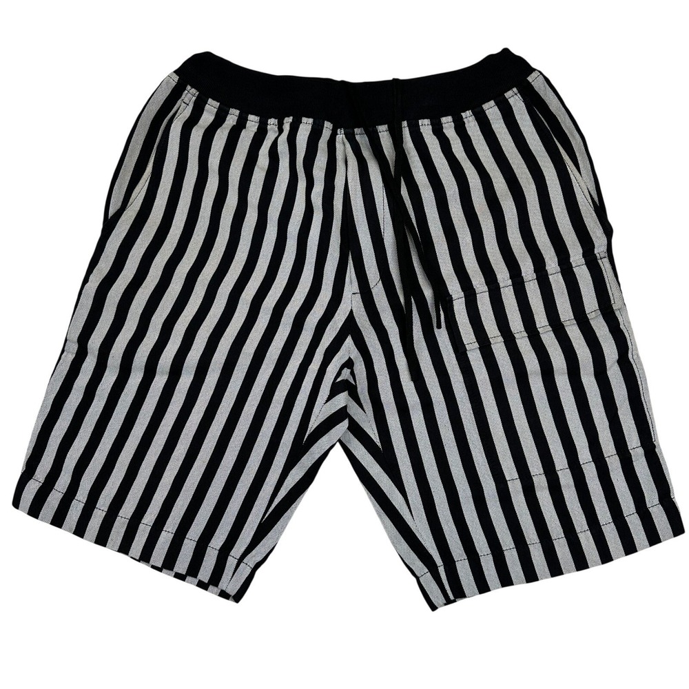 3.1 Phillip Lim Striped Shorts Black White Drawstring Men's Medium